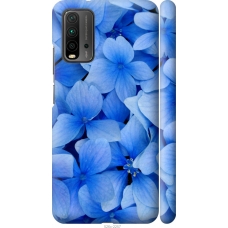 Чохол на Xiaomi Redmi 9T Сині квіти 526m-2257