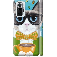 Чохол на Xiaomi Redmi Note 10 Pro Cat Coffee 4053m-2297