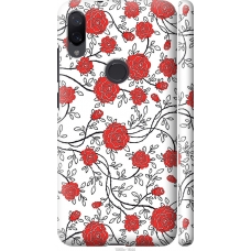 Чохол на Xiaomi Mi Play Червоні троянди на білому фоні 1060m-1644