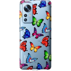 Чохол на Xiaomi 12X Барвисті метелики 4761u-2941