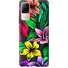 Чохол на Xiaomi Civi Тропічні квіти 1 4753u-2491