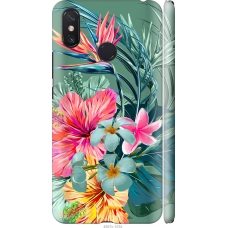 Чохол на Xiaomi Mi Max 3 Тропічні квіти v1 4667m-1534