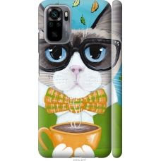 Чохол на Xiaomi Redmi Note 10S Cat Coffee 4053m-2577