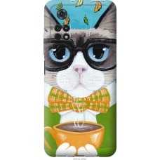 Чохол на Xiaomi Poco M4 Pro Cat Coffee 4053u-2592