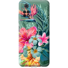 Чохол на Xiaomi Poco M4 Pro Тропічні квіти v1 4667u-2592