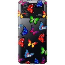 Чохол на Xiaomi Poco M4 Pro Барвисті метелики 4761u-2592