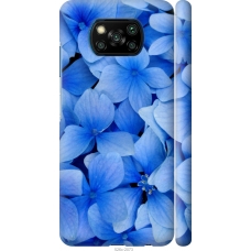 Чохол на Xiaomi Poco X3 Сині квіти 526m-2073
