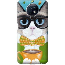 Чохол на Xiaomi Redmi Note 9T Cat Coffee 4053u-2261