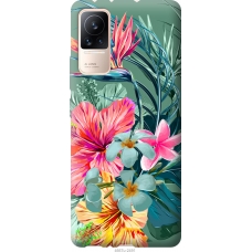 Чохол на Xiaomi Civi Тропічні квіти v1 4667u-2491