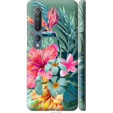 Чохол на Xiaomi Mi 10 Pro Тропічні квіти v1 4667m-1870