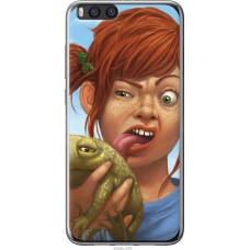 Чохол на Xiaomi Mi Note 3 Рудоволоса дівчинка з жабою 4059u-978