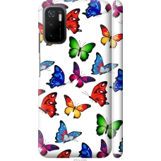 Чохол на Xiaomi Poco M3 Pro Барвисті метелики 4761m-2369