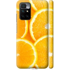 Чохол на Xiaomi Redmi 10 Часточки апельсину 3181m-2488