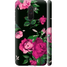 Чохол на Xiaomi Pocophone F1 Троянди на чорному фоні 2239m-1556