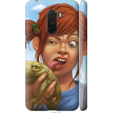Чохол на Xiaomi Pocophone F1 Рудоволоса дівчинка з жабою 4059m-1556