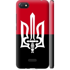 Чохол на Xiaomi Redmi 6A Чорно-червоний прапор з тризубом 1170m-1531