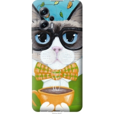 Чохол на Xiaomi Redmi Note 11T Pro Cat Coffee 4053u-2644