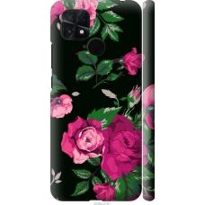 Чохол на Xiaomi Poco C40 Троянди на чорному фоні 2239m-2701