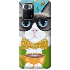 Чохол на Xiaomi Poco X3 GT Cat Coffee 4053u-2511