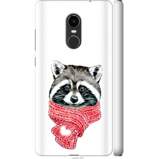 Чохол на Xiaomi Redmi Note 4X Єнот в шарфі 4688m-951