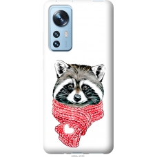 Чохол на Xiaomi 12X Єнот в шарфі 4688u-2941