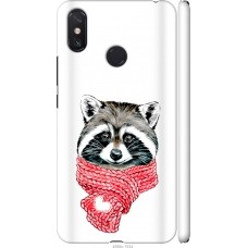 Чохол на Xiaomi Mi Max 3 Єнот в шарфі 4688m-1534