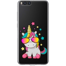 Чохол на Xiaomi Mi Note 3 Єдиноріг в окулярах 4879u-978