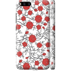 Чохол на Xiaomi Mi6 Червоні троянди на білому фоні 1060m-965