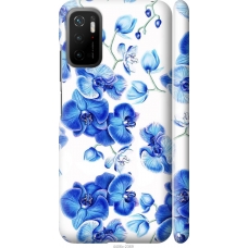 Чохол на Xiaomi Redmi Note 10 5G Блакитні орхідеї 4406m-2556