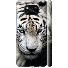 Чохол на Xiaomi Poco X3 Сумний білий тигр 106m-2073