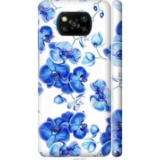 Чохол на Xiaomi Poco X3 Блакитні орхідеї 4406m-2073
