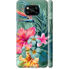 Чохол на Xiaomi Poco X3 Тропічні квіти v1 4667m-2073