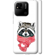 Чохол на Xiaomi Redmi 10A Єнот в шарфі 4688m-2578