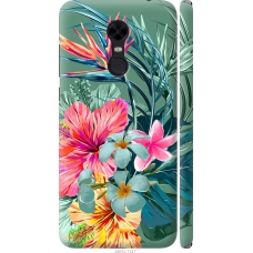 Чохол на Xiaomi Redmi 5 Plus Тропічні квіти v1 4667m-1347