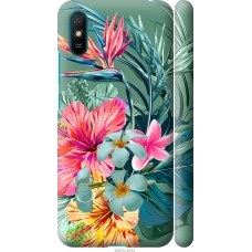 Чохол на Xiaomi Redmi 9A Тропічні квіти v1 4667m-2034
