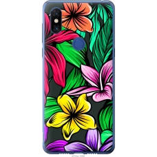 Чохол на Xiaomi Mi Mix 3 Тропічні квіти 1 4753u-1599
