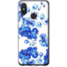 Чохол на Xiaomi Mi8 Блакитні орхідеї 4406u-1499