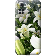 Чохол на Xiaomi Poco M4 Pro Білі лілії 2686u-2592
