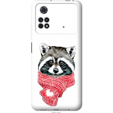 Чохол на Xiaomi Poco M4 Pro Єнот в шарфі 4688u-2592