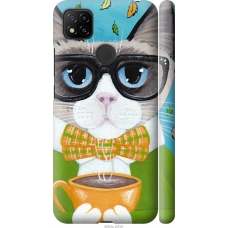 Чохол на Xiaomi Redmi 9C Cat Coffee 4053m-2035