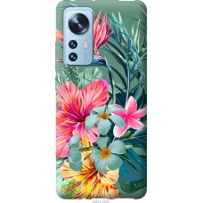 Чохол на Xiaomi 12X Тропічні квіти v1 4667u-2941