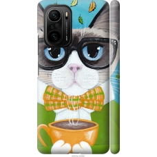 Чохол на Xiaomi Poco F3 Cat Coffee 4053m-2280