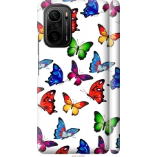 Чохол на Xiaomi Poco F3 Барвисті метелики 4761m-2280