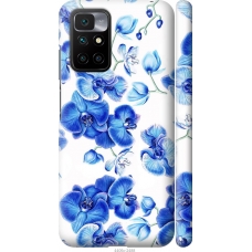 Чохол на Xiaomi Redmi 10 Блакитні орхідеї 4406m-2488