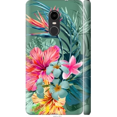 Чохол на Xiaomi Redmi Note 4X Тропічні квіти v1 4667m-951