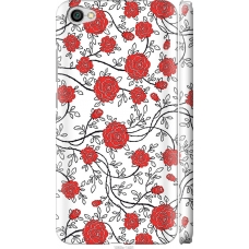 Чохол на Xiaomi Redmi Note 5A Червоні троянди на білому фоні 1060m-1401