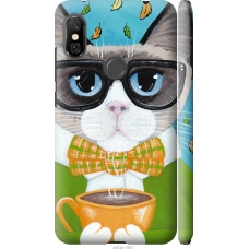 Чохол на Xiaomi Redmi Note 6 Pro Cat Coffee 4053m-1551