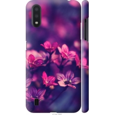 Чохол на Samsung Galaxy A01 A015F Пурпурні квіти 2719m-1842