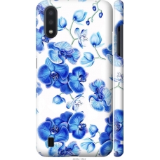 Чохол на Samsung Galaxy A01 A015F Блакитні орхідеї 4406m-1842