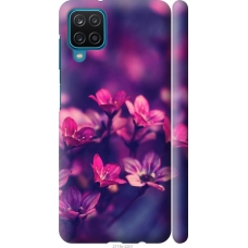Чохол на Samsung Galaxy M12 M127F Пурпурні квіти 2719m-2360